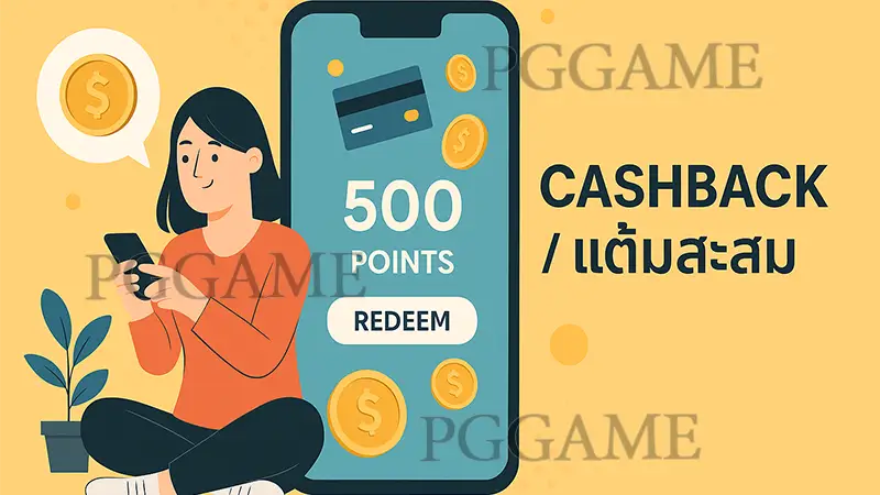 เกมออนไลน์ได้เงินจริง Cashback แต้มสะสม